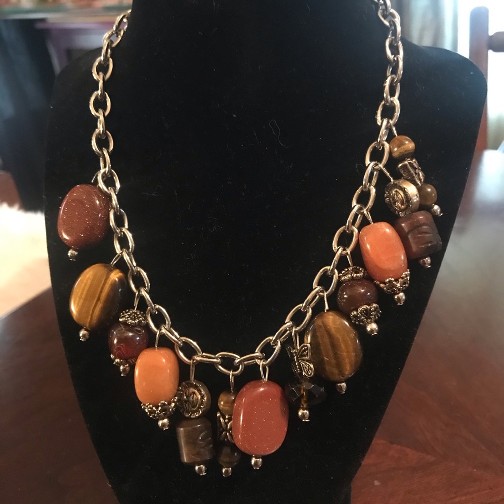 Autumn Colored Chain Necklace